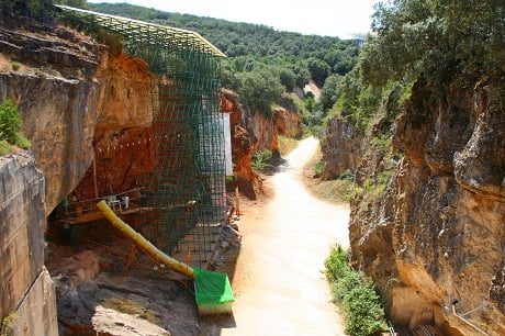 Trinchera del yacimiento de Atapuerca